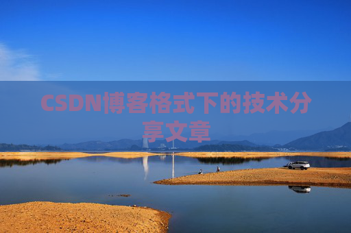 CSDN博客格式下的技术分享文章